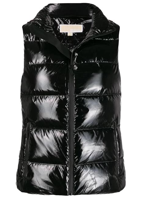 michael kors long vest|michael kors black puffer vest.